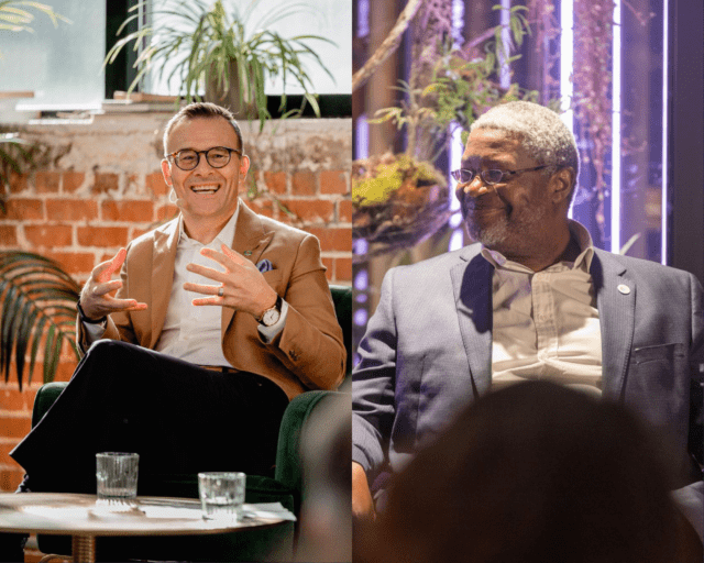 Guy Cormier (à gauche) et Pierre Bang, regards croisés sur la parité